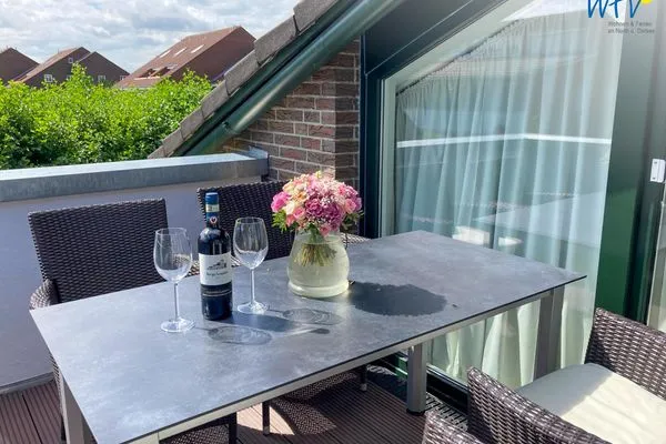 Balkon Haus Rasmus Ferienwohnung Kiebitzkoje