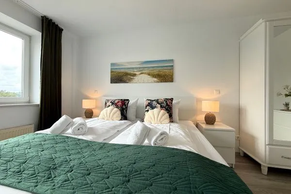 Haus Nordseebrandung FeWo A2.1 Sahlenburg - Schlafzimmer