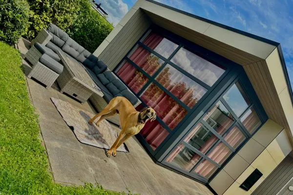  Marina Strandbad Chalet RiverLodge mit Zaun Haus Nr. 94