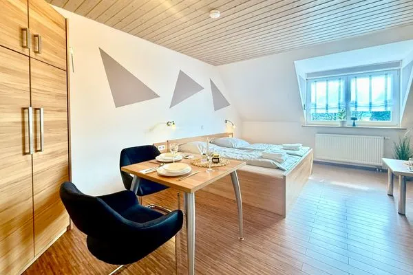 Ferienhaus Dani Ferienapartment Säntisblick Nonnenhorn - Essbereich