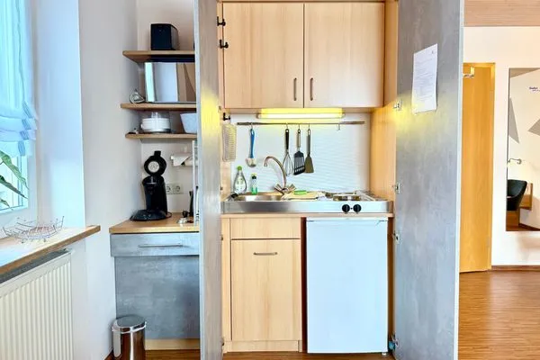 Ferienhaus Dani Ferienapartment Säntisblick Nonnenhorn - Kochnische