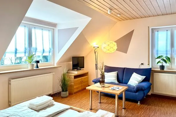 Ferienhaus Dani Ferienapartment Säntisblick Nonnenhorn - Wohnraum