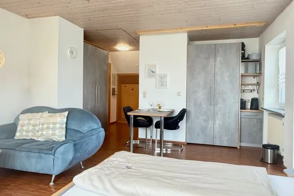 Ferienhaus Dani Ferienapartment Panoramablick Nonnenhorn - Wohnbereich