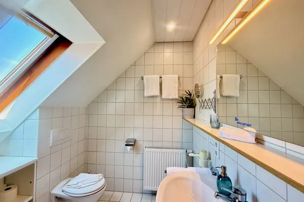 Ferienhaus Dani Ferienapartment Panoramablick Nonnenhorn - Badezimmer 1