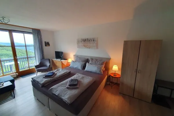 Schlafzimmer Ferienland Sonnenwald Ferienwohnung "Arberblick" Apartment 41