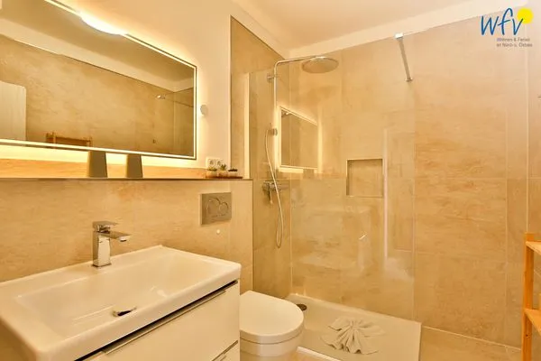 Badezimmer Haus Dünenblick Ferienwohnung 6