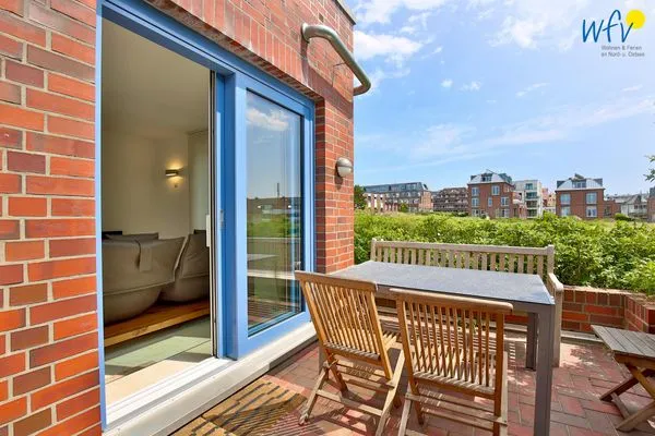 Balkon Haus Dünenblick Ferienwohnung 6