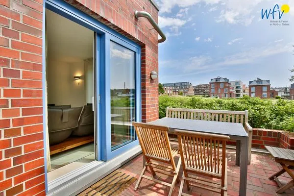 Balkon Haus Dünenblick Ferienwohnung 6