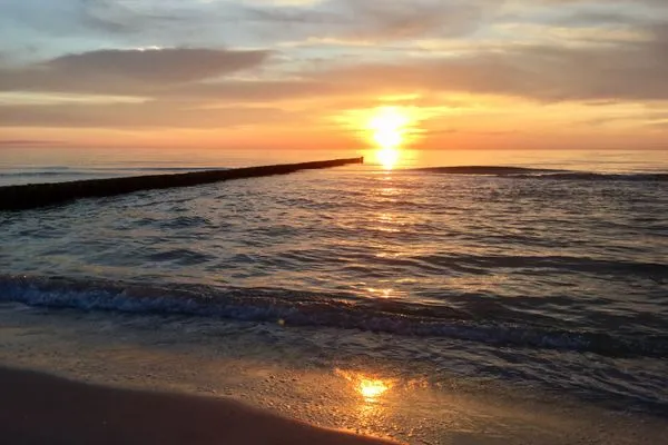 Strand  Morgensonne