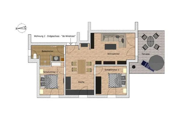 Grundriss  de Windroos