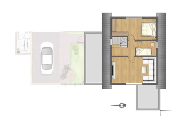 Grundriss  Boddenkahn
