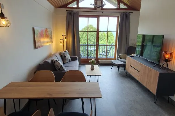 Wohnzimmer Ferienland Sonnenwald Ferienwohnung "Weitblick zum Arber" Apartment 15