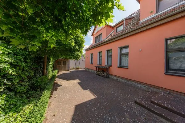 Ferienwohnung Strandkorb Hofansicht  Strandkorb