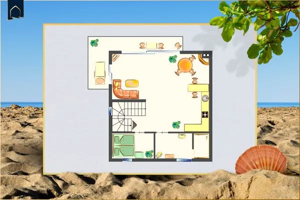 Grundriss  Ferienwohnung Krebssee Idyll 2