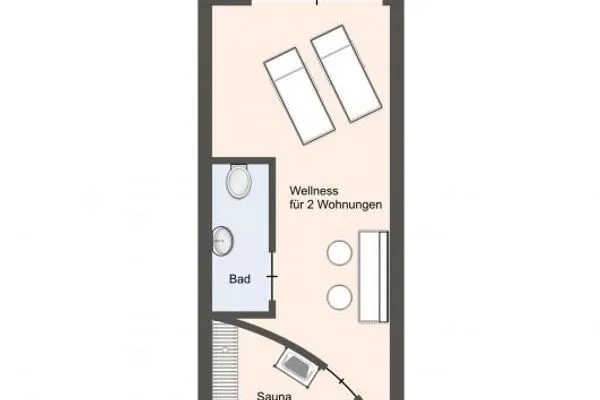 Frahmshus Appartement Ausguck SPO Ording - Grundriss