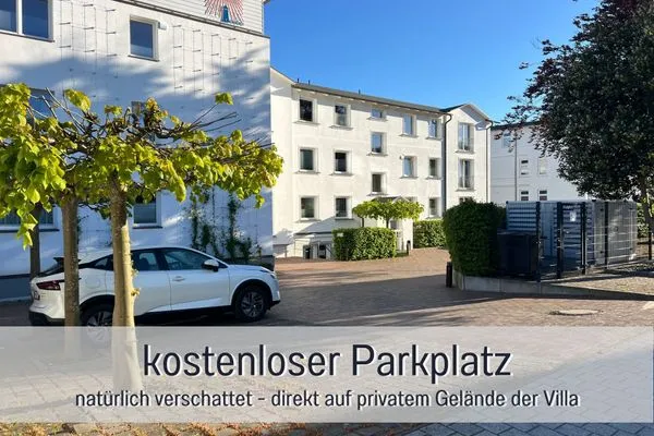 Fassade / Eingang  FeWo Meerzeit - Balkon, Sauna, Meerblick