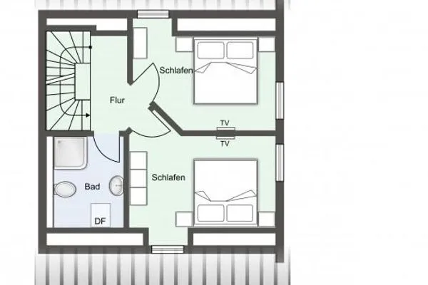 Quartier Deich-4 Ferienhaus Quartier Deich 4 Beachside SPO Ording - Grundriss