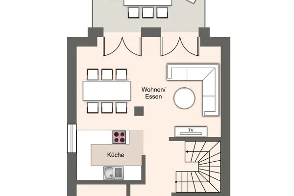 Wellenzeit Ferienhaus Wellenzeit SPO Bad - Grundriss