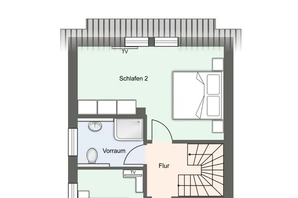 Wellenzeit Ferienhaus Wellenzeit SPO Bad - Grundriss