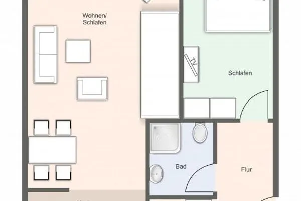 Apartmenthaus Deichbude Apartmenthaus Deichbude Kleine Brise - 5a SPO Ording - Grundriss