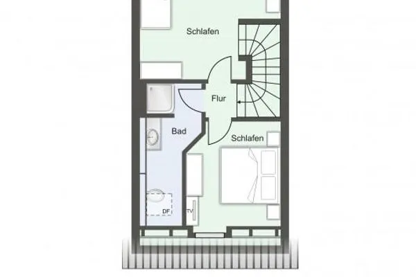 Quartier Deich-4 Ferienhaus Quartier Deich 4 Deichgold SPO Ording - Grundriss