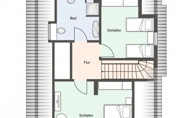 Reetdachhaus Dünenkoog Reetdachhaus Dünenkoog SPO Umland - Grundriss