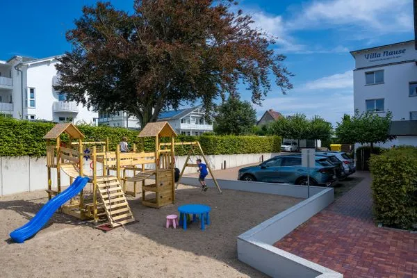 Spielanlage  FeWo Silbermöwe - Meerblick,Terrasse, Sauna, Fitness