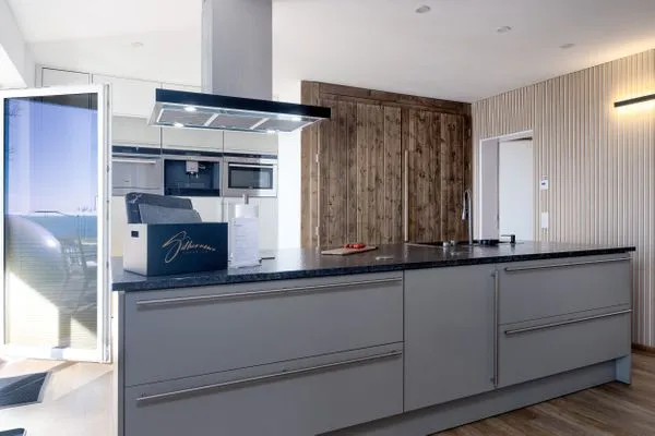 Küche / Küchenzeile  FeWo Silbermöwe - Meerblick,Terrasse, Sauna, Fitness