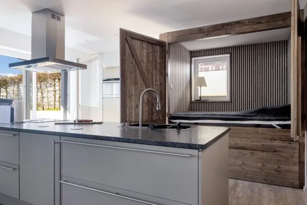 Küche / Küchenzeile  FeWo Silbermöwe - Meerblick,Terrasse, Sauna, Fitness