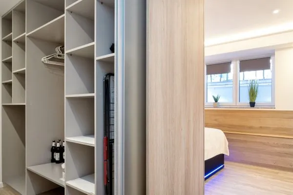 Schlafzimmer  FeWo Silbermöwe - Meerblick,Terrasse, Sauna, Fitness