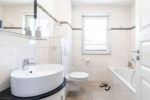 Badezimmer  FeWo Seeadler - Sauna, Meerblick, Dachgeschoss