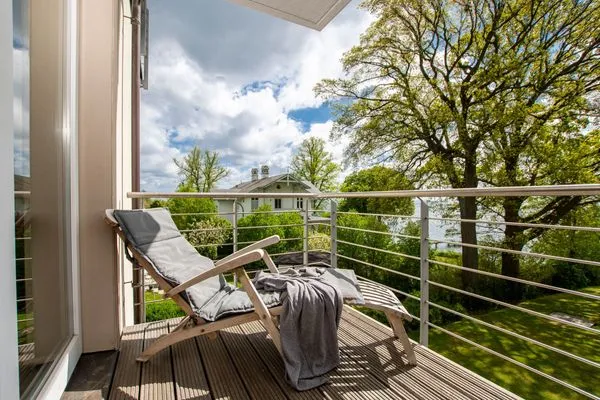 Balkon  FeWo Haubentaucher - Kamin, Sauna, Meerblick