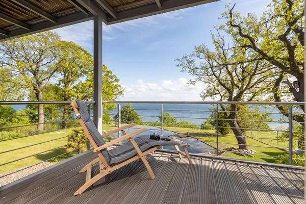 Balkon  FeWo Wellenspiel - Kamin, Sauna, Meerblick