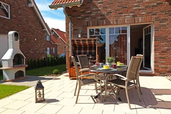 Terrasse Doppelhäuser Timmendorf Strand Haus Ruh di ut