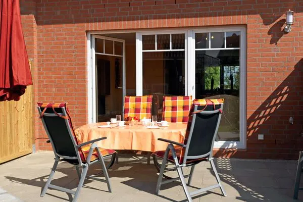 Terrasse Reihenhäuser Timmendorf Strand Haus Sonnenaufgang