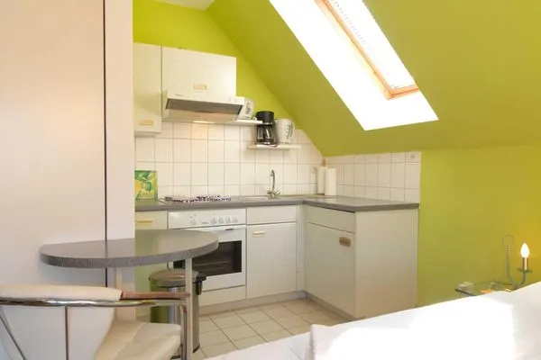 Kitchen Ferienwohnungen Am Lotsenstieg Abendrot