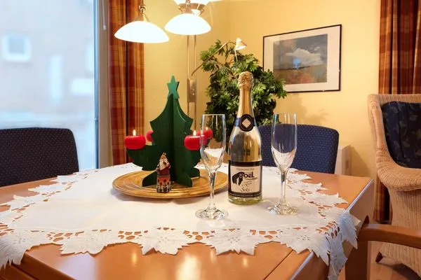 Living room Ferienwohnungen Fischerstieg Hafenblick