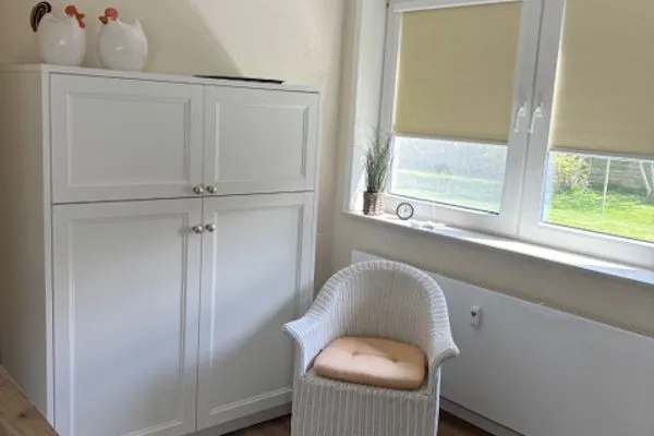 Wohnzimmer Ferienhaus Greune-Stee-Weg 39 Ferienwohnung Südstrandflair