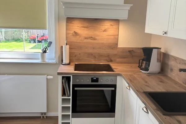Küche / Küchenzeile Ferienhaus Greune-Stee-Weg 39 Ferienwohnung Südstrandflair