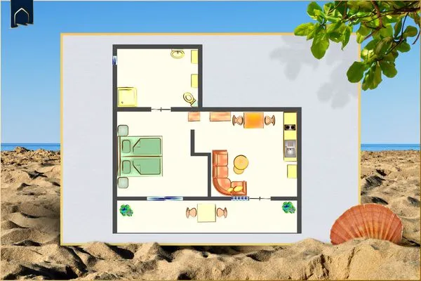 Grundriss  Ferienwohnung Krebssee Idyll 1