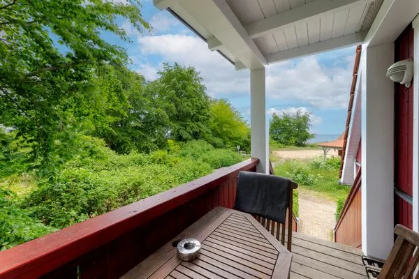 Balkon  Dünenhäuser Ückeritz UnserUsedomDe FeWo ca.80qm mit privater Sauna und Kamin, Parkplatz, direkt am Strand. 7/3