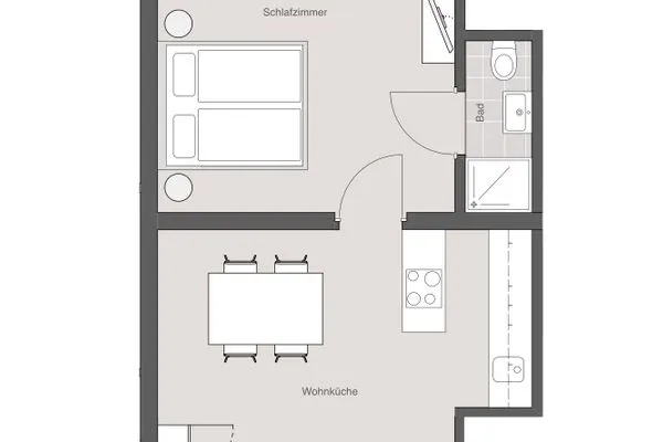 Grundriss  Strandkoje - Strandhafer