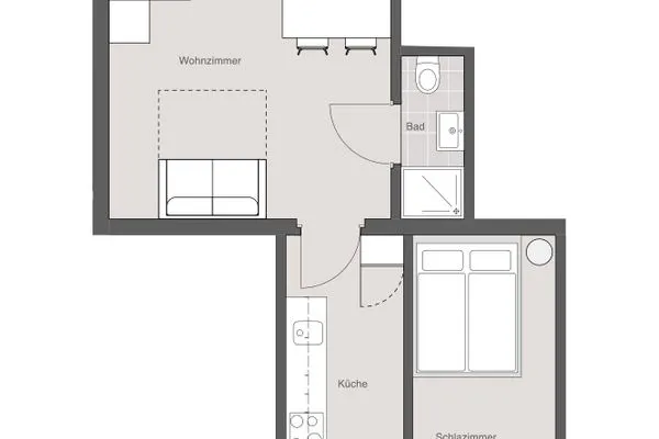 Grundriss  Strandkoje - Strandläufer