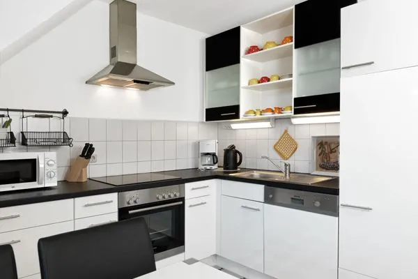 Kitchen Appartements Am Reiterhof Meerzeit