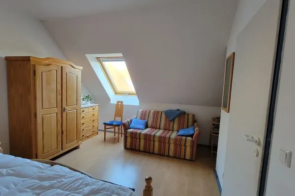 Schlafzimmer  Ferienwohnung Boddenblick