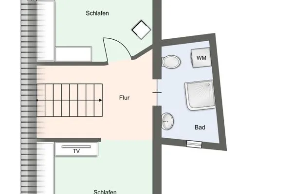 Kjell Hus Kjell Hus FeWo Ording SPO Ording - Grundriss