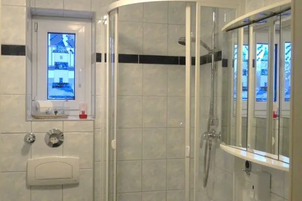 Badezimmer  Ferienwohnung Meeresleuchten