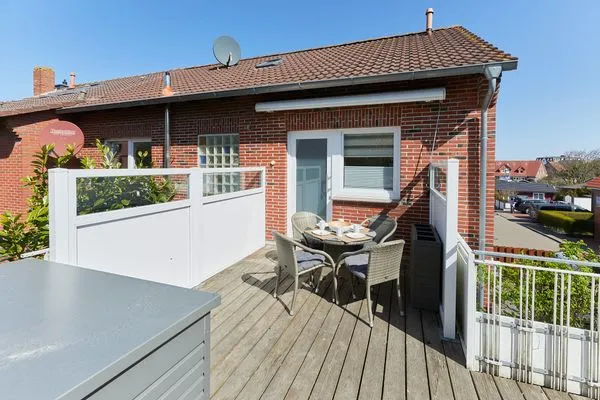 Terrasse  Haus Nordstrand - Ferienwohnung 5