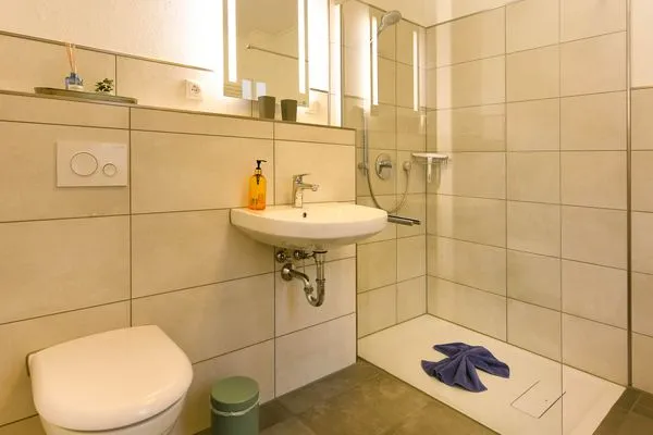 Badezimmer Haus Likedeeler Ferienwohnung 1