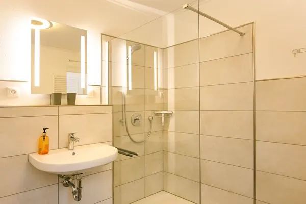 Badezimmer Haus Likedeeler Ferienwohnung 1